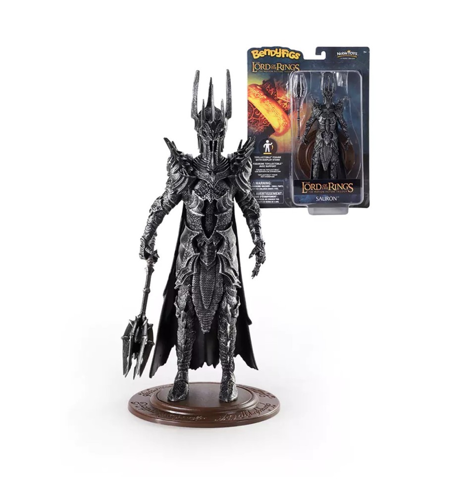 Figura The Noble Collection Bendyfigs El Señor De Los Anillos Sauron