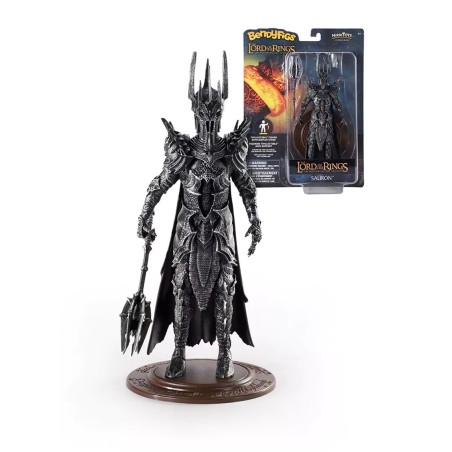 Figura The Noble Collection Bendyfigs El Señor De Los Anillos Sauron