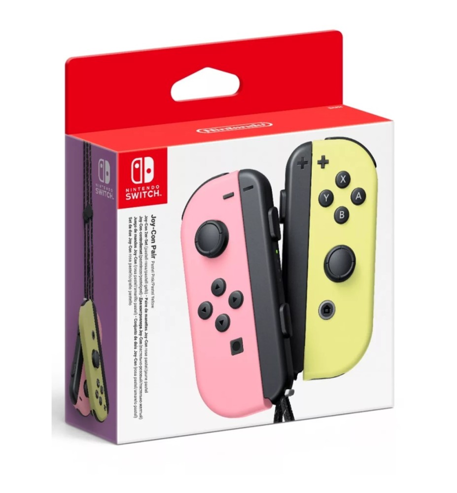 Accesorio Nintendo Switch -  Mando Joy - Con Rosa -  Amarillo