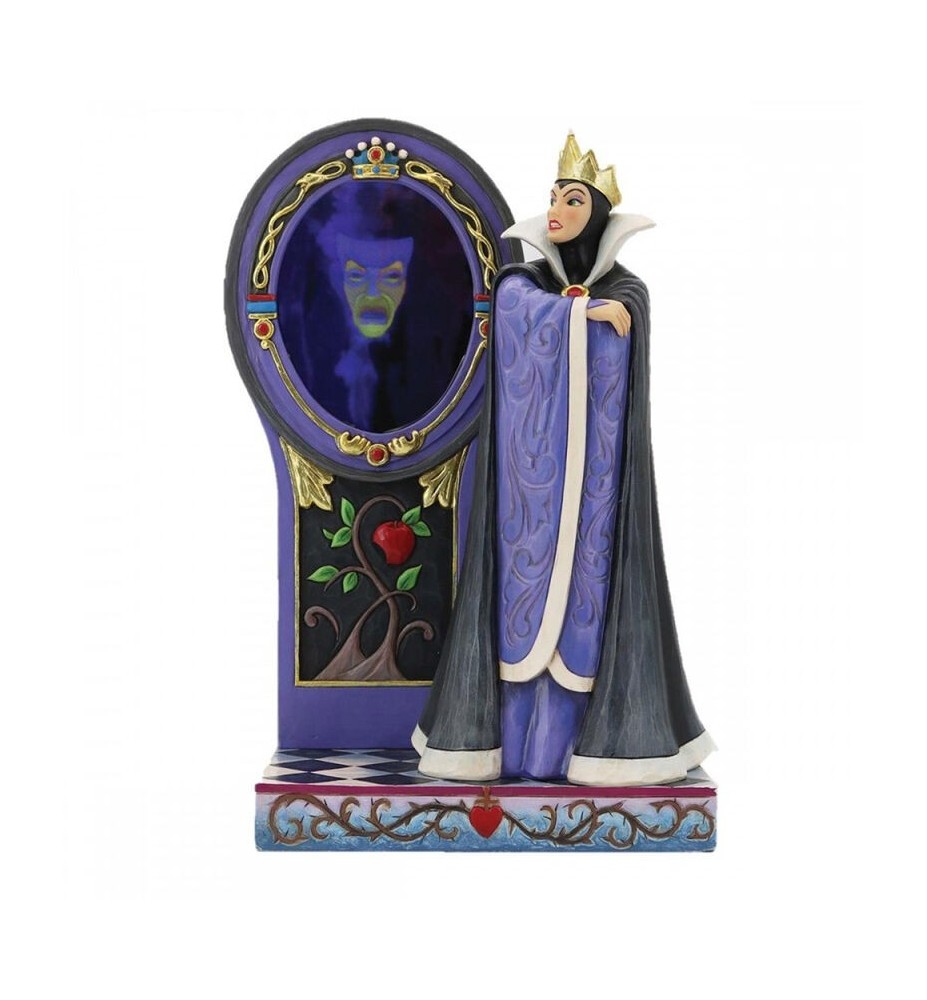 Figura Decorativa Enesco Disney Reina Evil Con Espejo