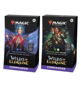 Juego De Cartas Magic The Gatering Mazos Commander Wilds Of Eldraine 4 Mazos Inglés