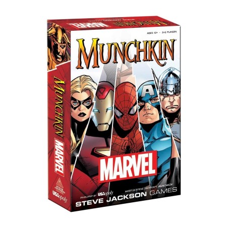 Juego De Mesa Munchkin Marvel Edition Edad Recomendada 10 Años (ingles)