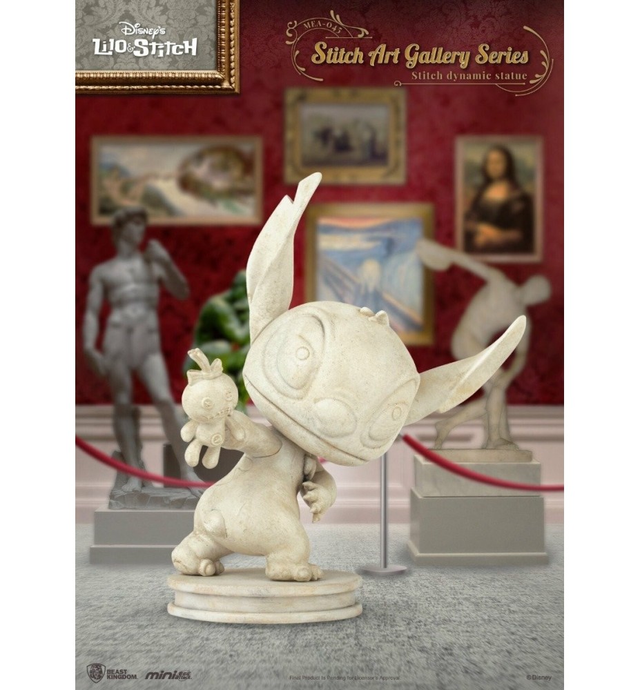 Figura Beast Kingdom Mini Egg Attack Disney Art Gallery Stitch Estátua Dinámica