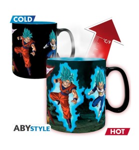 Taza Abystyle Dragon Ball Super Saiyans Vs Black 460 Ml