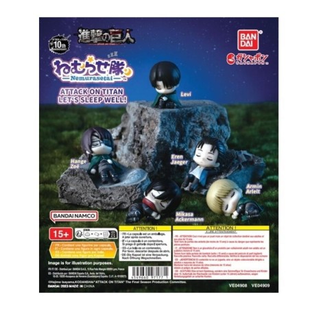 Set Gashapon Lote 30 Articulos Attack On Titans Lets Sleep Well!