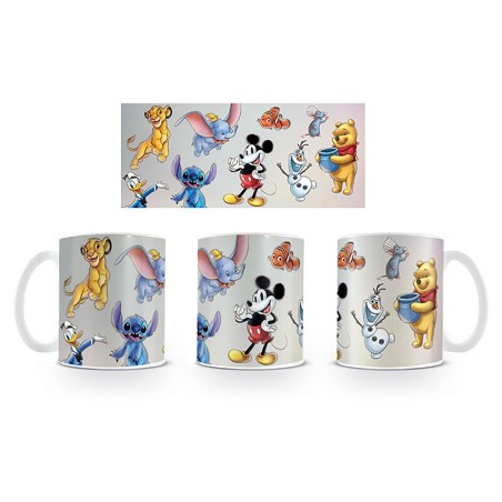 Taza Pyramid Disney Personajes Mix 315 Ml