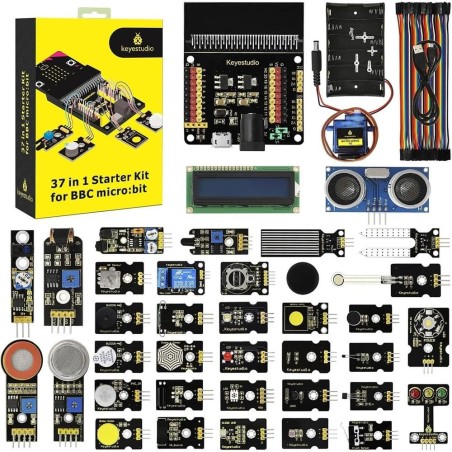 Starter Kit Sensores Y Actuadores Micro:bit Keyestudio 37 En 1