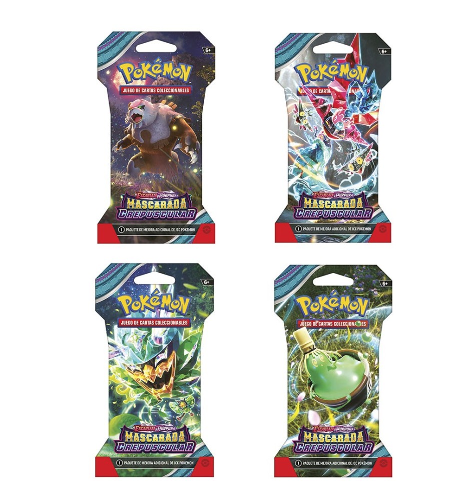 Pokémon Tcg Sleeve Booster Display Mascarada Crepuscular Sv06 2024 Español