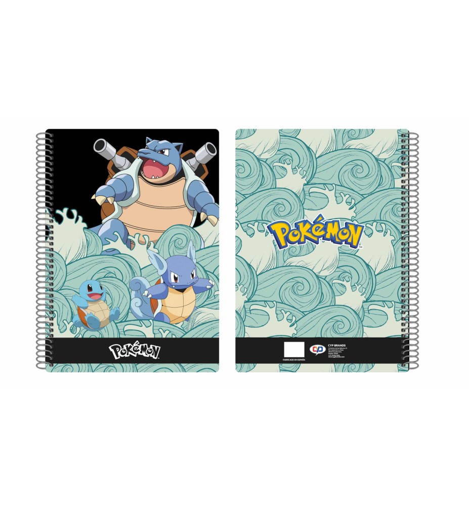 Cuaderno Folio Cyp Brands 80 Hojas Pokémon Squirtle