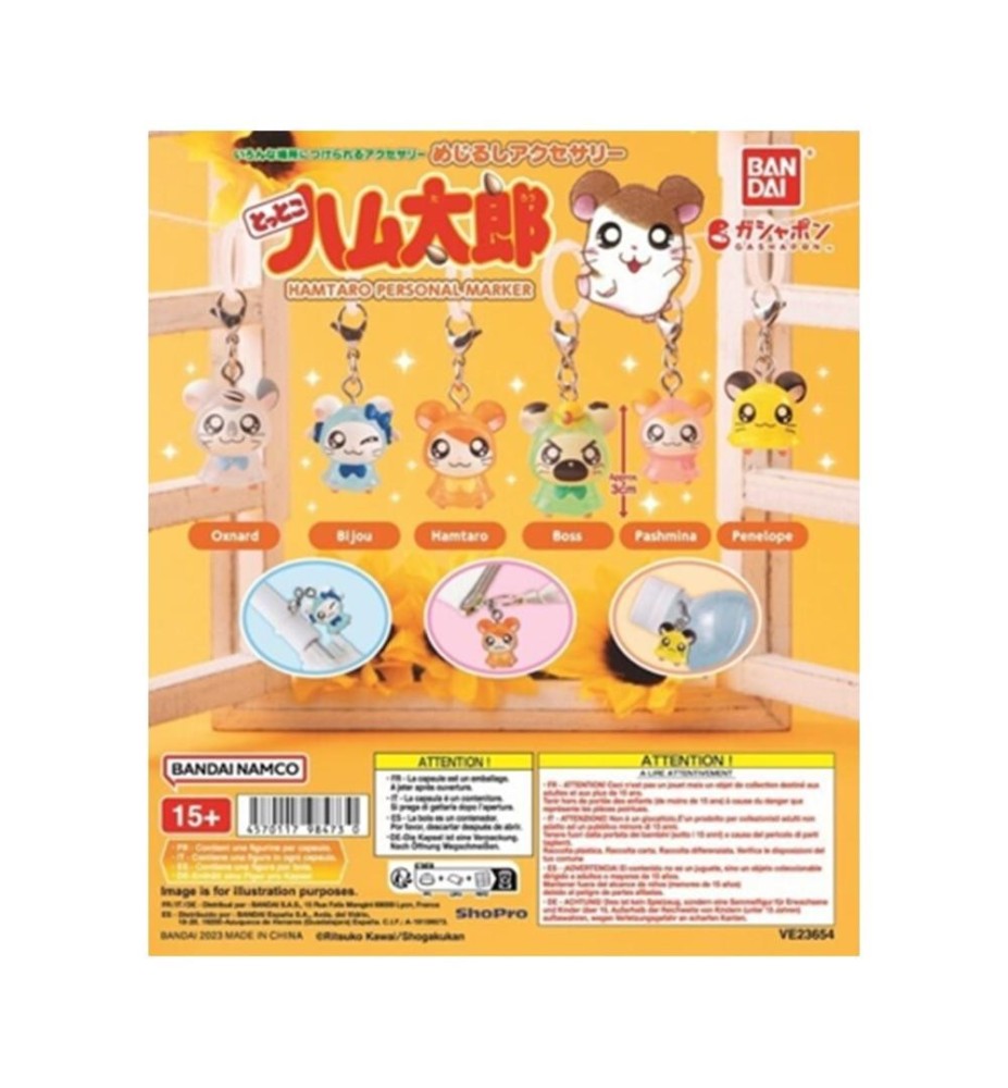 Surtido Gashapon 40 Unidades Hamtaro Personal Marker