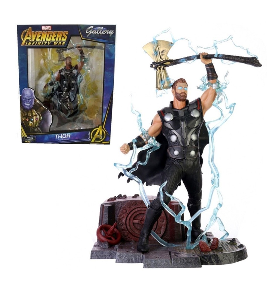 Figura Diamond Select Toys Marvel Avengers 3 Thor Con Stormbreaker