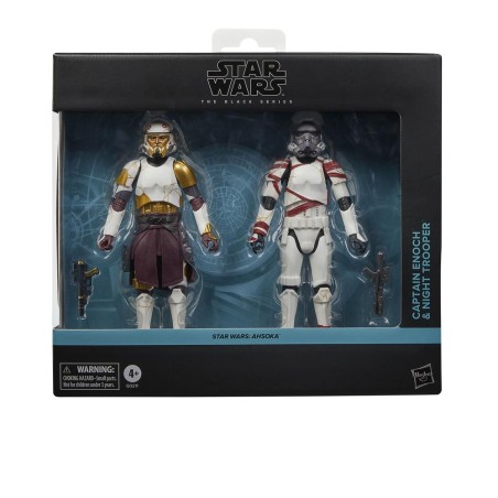 Pack 2 Figuras Hasbro Star Wars The Black Series Ahsoka Captain Enoch & Night Trooper