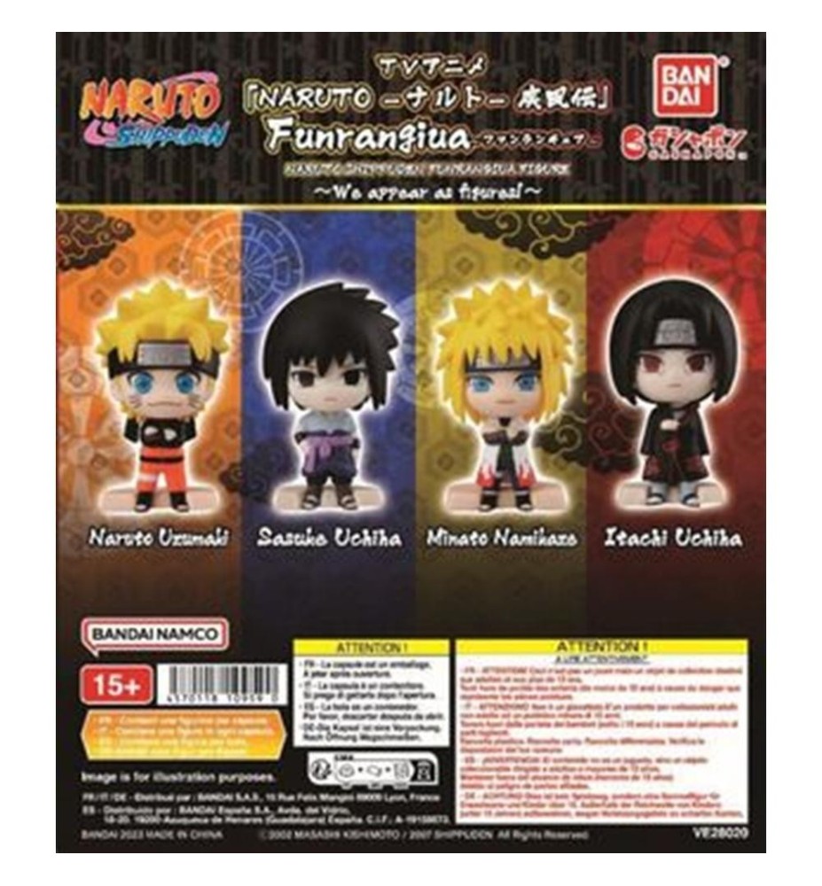 Surtido Bandai Gashapon Naruto Shippuden Funrangiua 30 Articulos