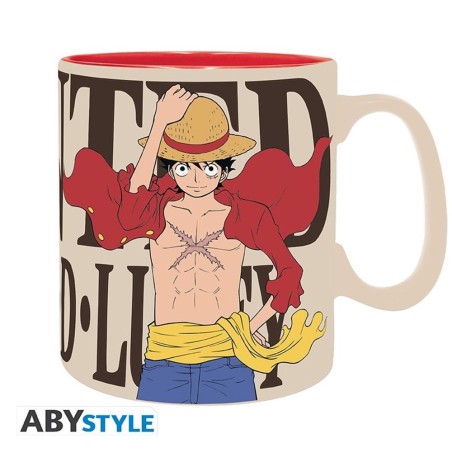 Taza Abystyle One Piece Luffy & Wanted