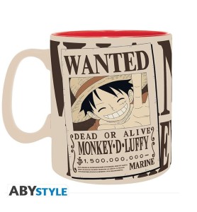 Taza Abystyle One Piece Luffy & Wanted