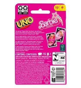 Juego De Cartas Uno Barbie