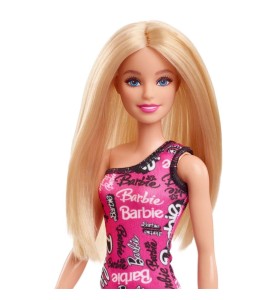 Muñeca Barbie Mattel 65 Aniversario Vestido Logo