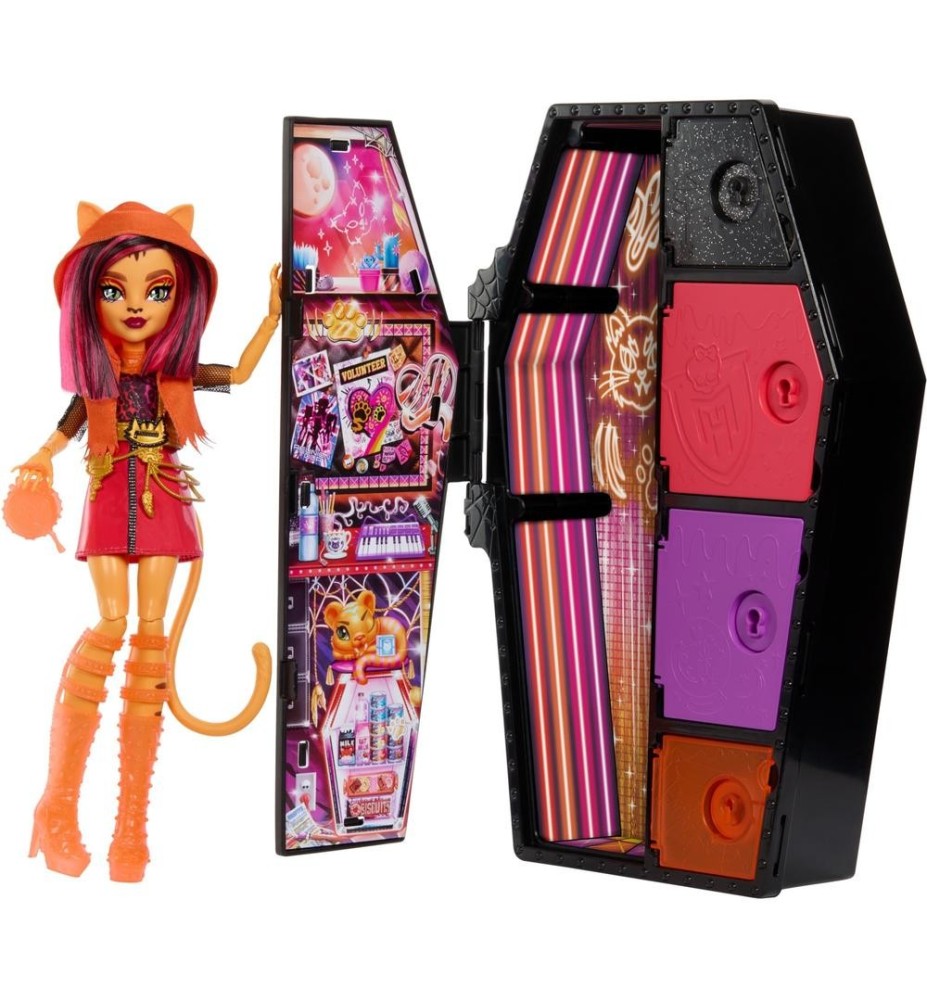 Muñeca Mattel Monster High Skulltimate Secrets Neon Frights Toralei