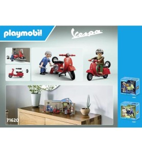 Playmobil Taller Vespa Estilo Retro Años 60