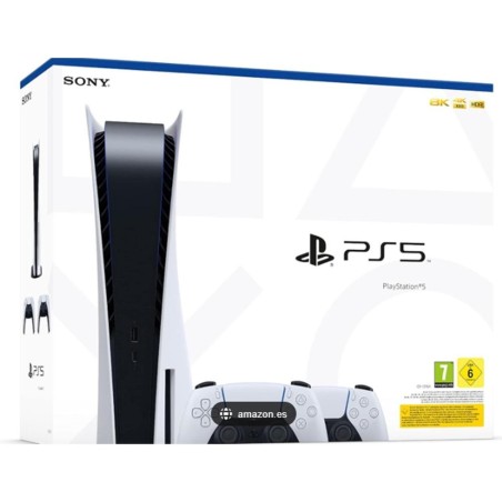 Consola PS5 Sony Playstation 5 Standard 1tb Chasis D Con Lector + 2 Dualsense