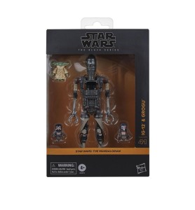 Figura Hasbro Star Wars: The Mandalorian The Black Series Ig - 12 & Grogu