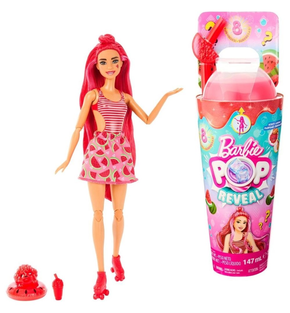 Muñeca Barbie Pop Reveal Mattel Aroma De Frutas Zumo De Sandia