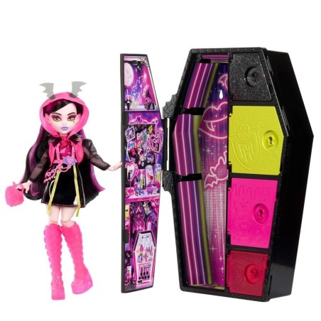 Muñeca Mattel Monster High Skulltimate Secrets Neon Frights Draculaura