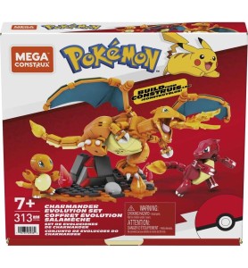 Figura Mattel Mega Construx Pokémon Charmander Evolution