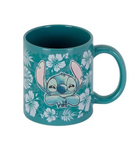 Taza Karactermania Disney Stitch Flores Azules