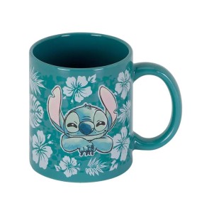 Taza Karactermania Disney Stitch Flores Azules