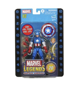 Figura Hasbro Capitan America 15 Cm 20 Aniversario Serie 1 Marvel Legends F34395l0