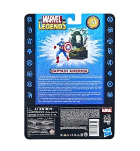 Figura Hasbro Capitan America 15 Cm 20 Aniversario Serie 1 Marvel Legends F34395l0