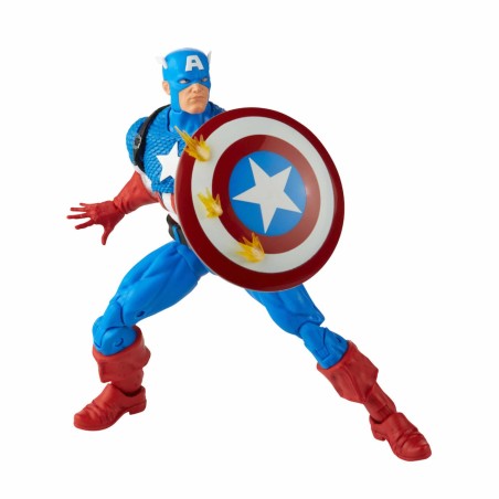 Figura Hasbro Capitan America 15 Cm 20 Aniversario Serie 1 Marvel Legends F34395l0