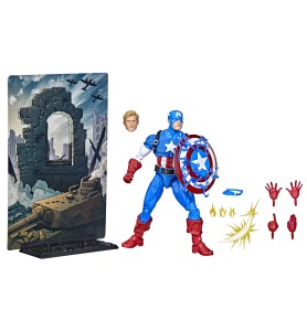 Figura Hasbro Capitan America 15 Cm 20 Aniversario Serie 1 Marvel Legends F34395l0