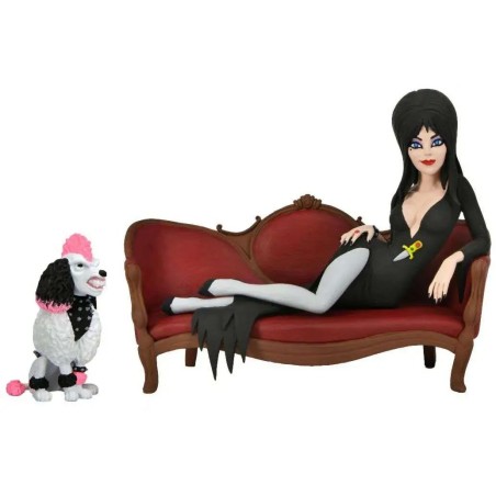 Figura Neca Toony Terrors Elvira Sentada En El Sofa Action Set