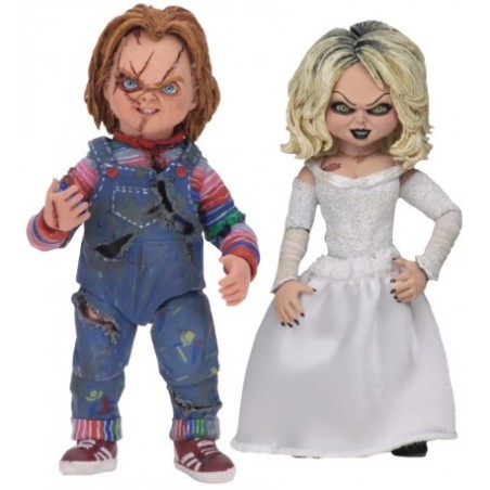 Pack 2 Figuras Neca Terror Chucky La Novia De Chucky Ultimate Chucky & Tiffany