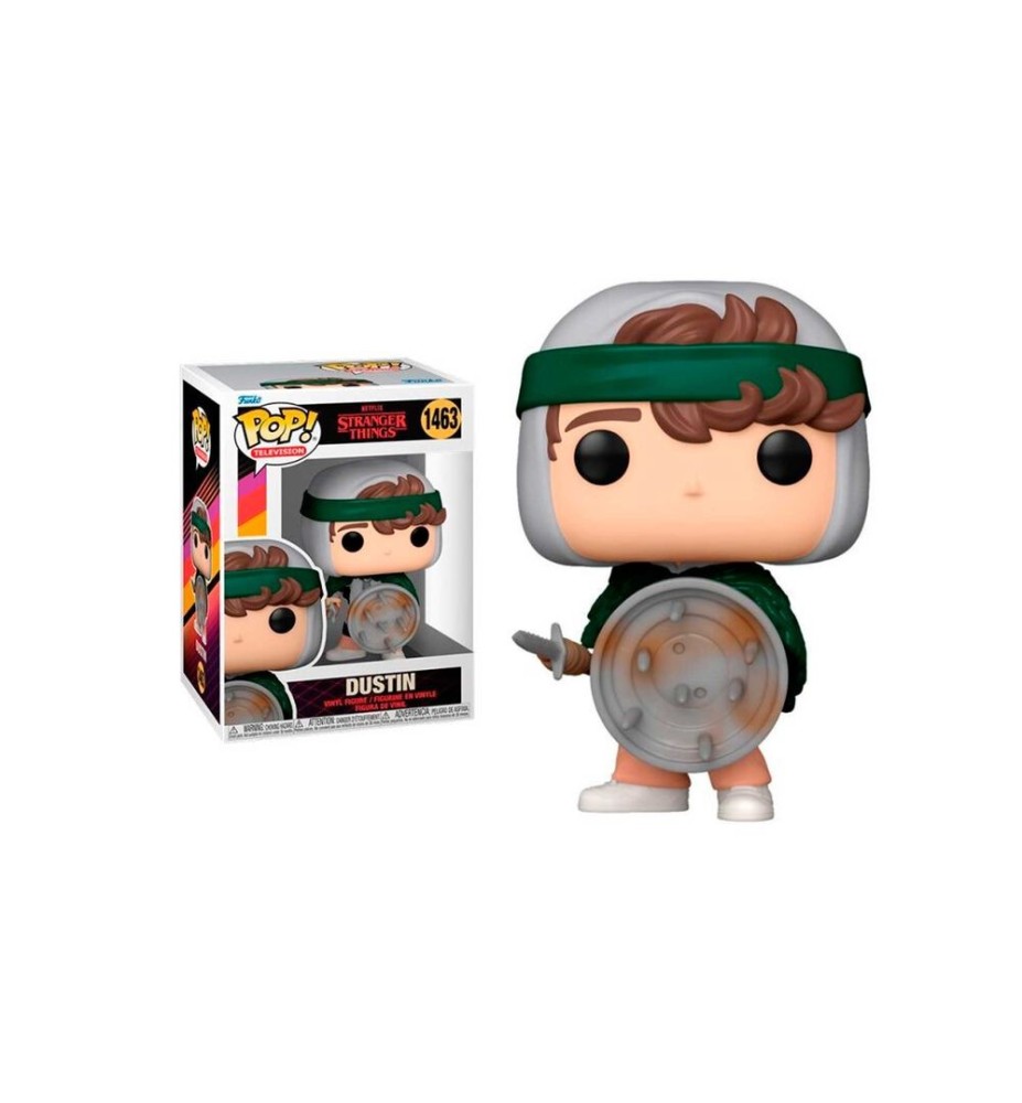 Funko Pop Series Tv Stranger Things 4 Hunter Dustin Con Escudo 72137