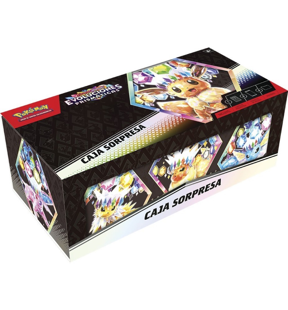 Juego De Cartas Pokémon Tcg Caja Sorpresa Evoluciones Prismaticas Sv8.5 Español