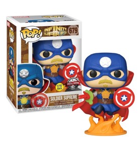 Funko Pop Marvel Infinity Warps Soldado Supremo Glow In The Dark Brillo En La Oscuridad Exclusivo 36820