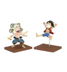 Figura Banpresto One Piece World Collectable Figure Log Stories Luffy Y Enel 8cm