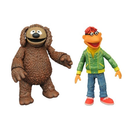 Set De 2 Figuras Diamond Select Toys The Muppets Los Teleñecos Scooter And Rowlf