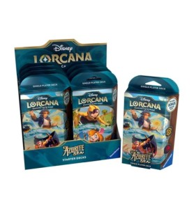 Juego De Cartas Disney Lorcana Tcg Azurite Sea Starter Deck 8 Unidades Inglés