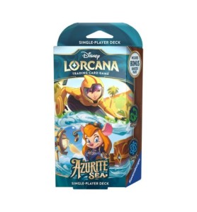 Juego De Cartas Disney Lorcana Tcg Azurite Sea Starter Deck 8 Unidades Inglés