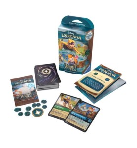 Juego De Cartas Disney Lorcana Tcg Azurite Sea Starter Deck 8 Unidades Inglés