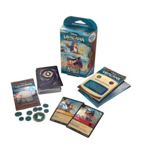 Juego De Cartas Disney Lorcana Tcg Azurite Sea Starter Deck 8 Unidades Inglés