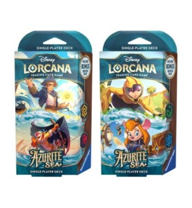 Juego De Cartas Disney Lorcana Tcg Azurite Sea Starter Deck 8 Unidades Inglés