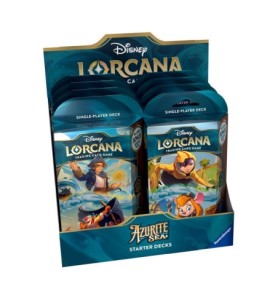 Juego De Cartas Disney Lorcana Tcg Azurite Sea Starter Deck 8 Unidades Inglés