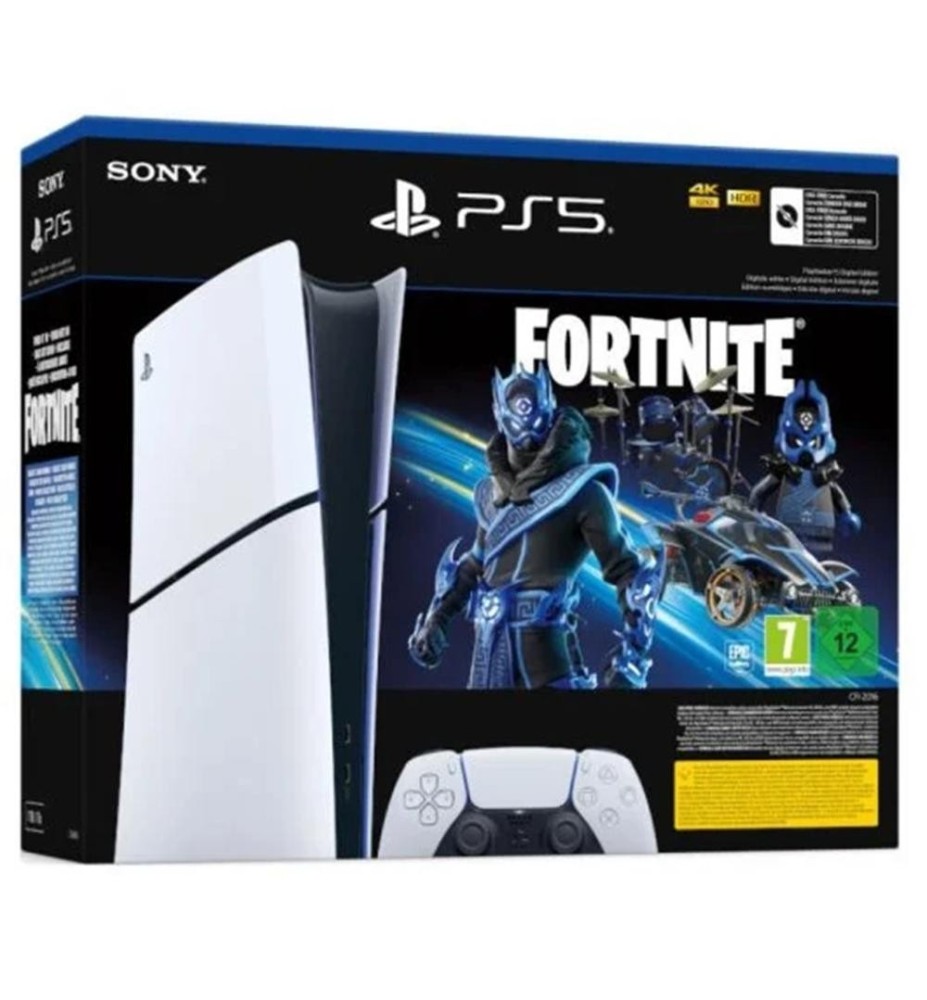 Consola PS5 Sony Playstation 5 Digital Slim 1tb Chasis D + Fortnite