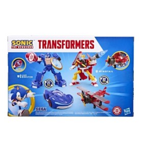 Figura Hasbro Transformers Sonic The Hedgehog Wingtail & Blue Booster