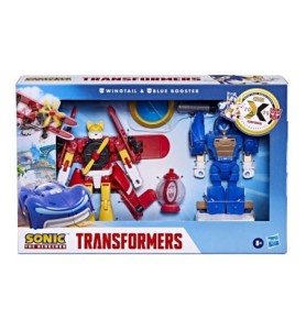 Figura Hasbro Transformers Sonic The Hedgehog Wingtail & Blue Booster